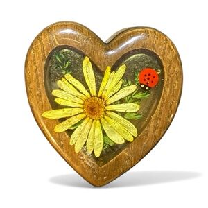 Heart-Shaped Wooden Jewelry/Trinket Box